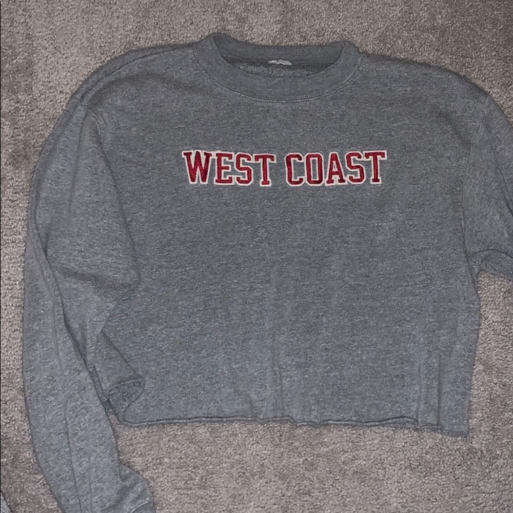 Cropped crew neck- brandy Melville